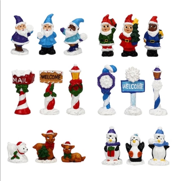 33 Piece Winter Wonderland North Pole Penguin Igloo Gingerbread Fairy Ga… - Picture 5 of 10